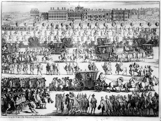 Processie van koning George I naar St. James